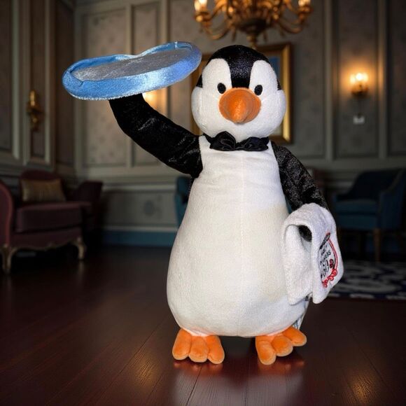 Disney Parks Mary Poppins 60th Anniversary Plush Penguin Waiter Tray 14” - Picture 1 of 5